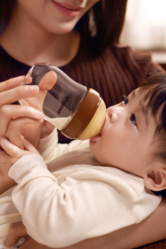 THYSEED NATURAL ANTI-COLIC GLASS BABY BOTTLE（0-1 MONTHS)