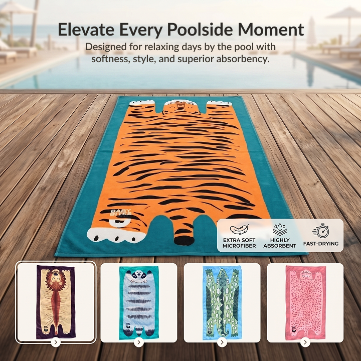 Baby Bites Animal Baby Towel