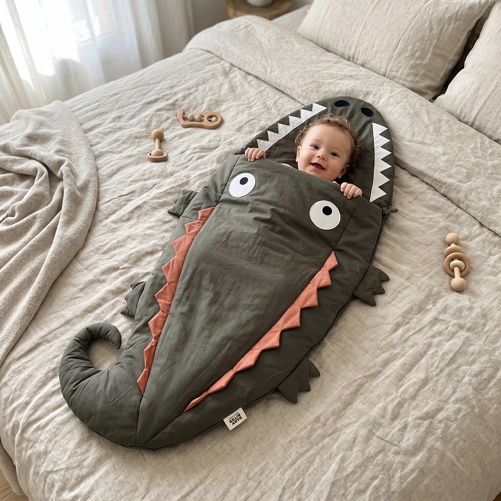Baby Bites Baby Sleeping Bag - Crocodile