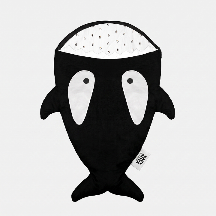 Baby Bites Orca Baby Sleeping Bag - Black