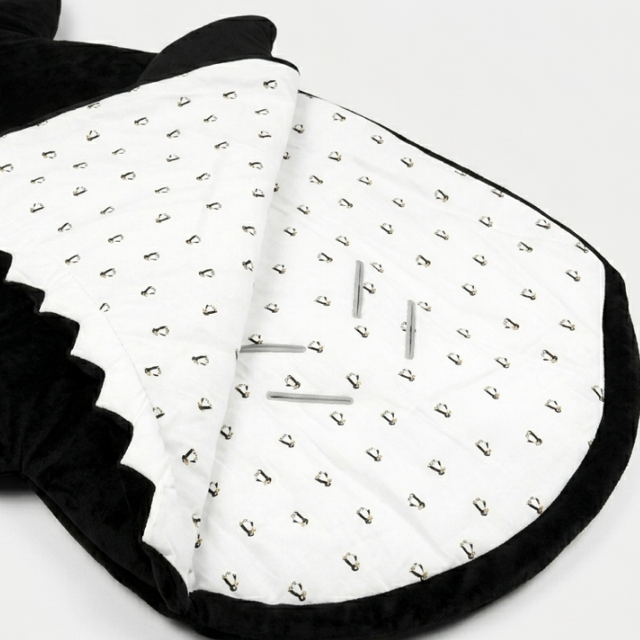 Baby Bites Orca Baby Sleeping Bag - Black