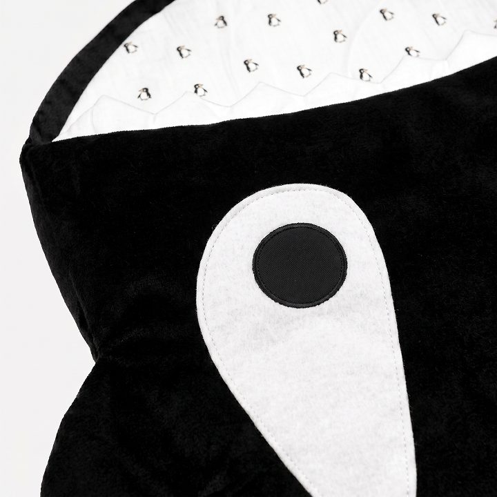 Baby Bites Orca Baby Sleeping Bag - Black