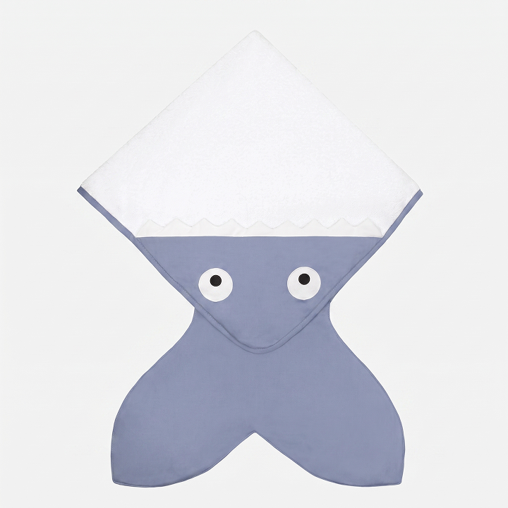 Baby Bites Baby Towel Cape Sharp