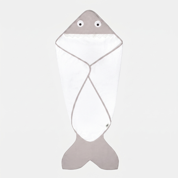 Baby Bites Baby Towel Cape Sharp