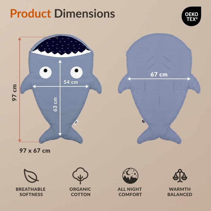 Baby Bites Shark Baby Sleeping Bag