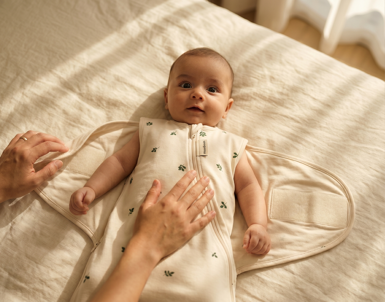 Moonboon Baby Swaddle - Leaf